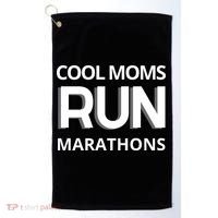 Cool Moms Run Marathons, Marathon Mom Runner Parent Golf Towel thumb 0