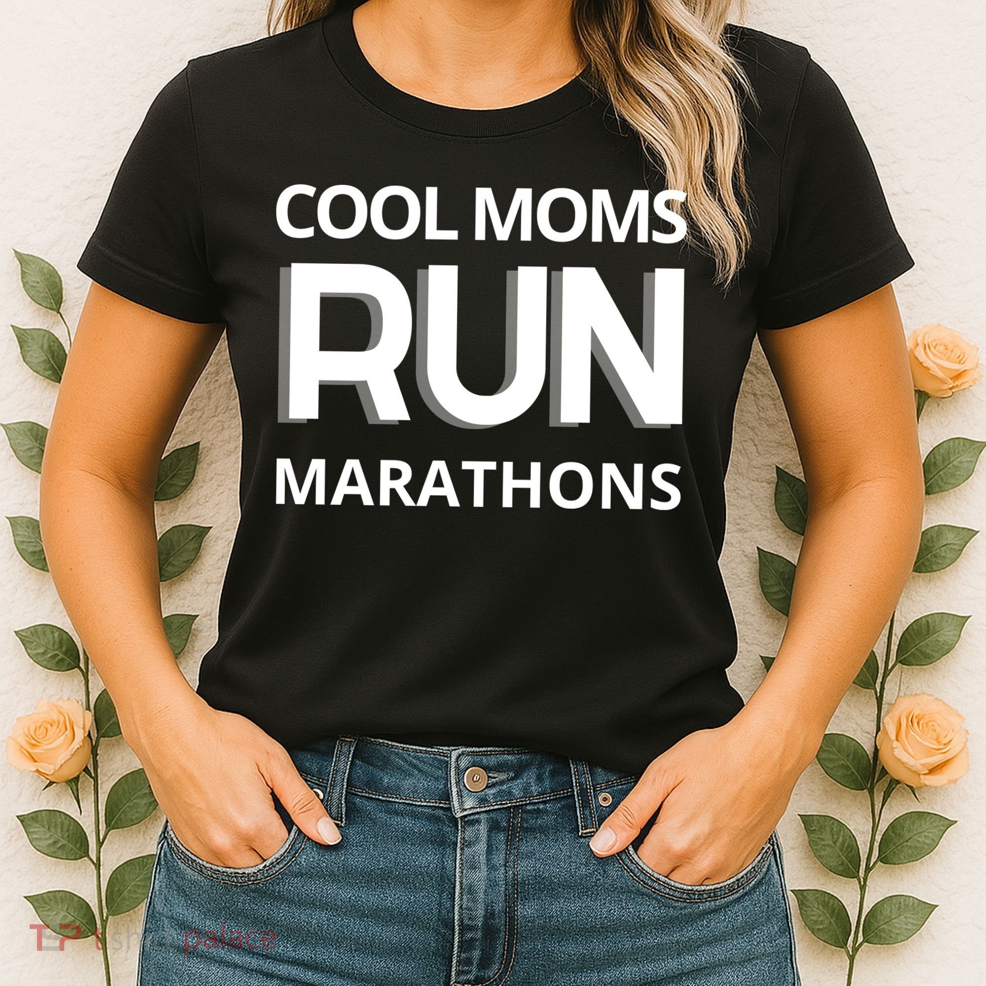 Cool Moms Run Marathons, Marathon Mom Runner Parent Women's T-Shirt