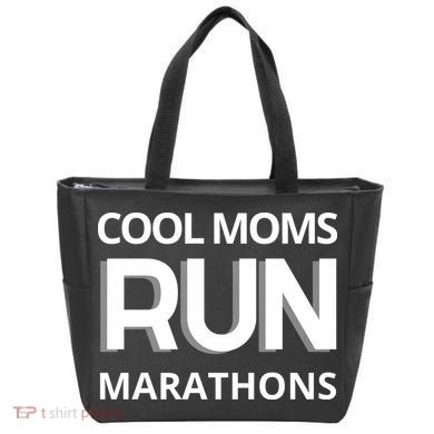 Cool Moms Run Marathons, Marathon Mom Runner Parent Tote Bag