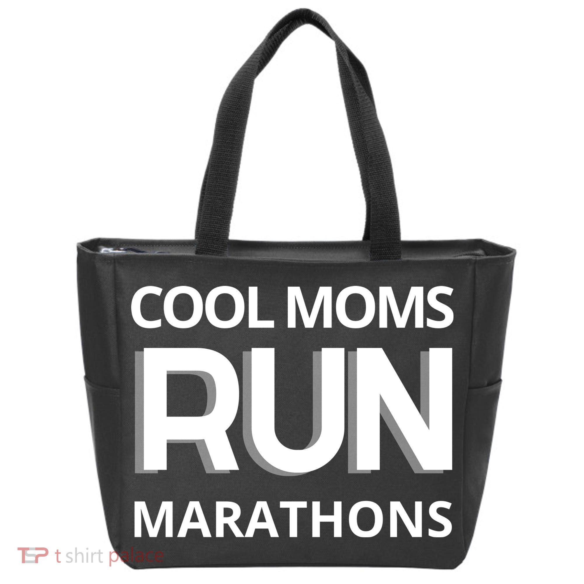 Cool Moms Run Marathons, Marathon Mom Runner Parent Tote Bag