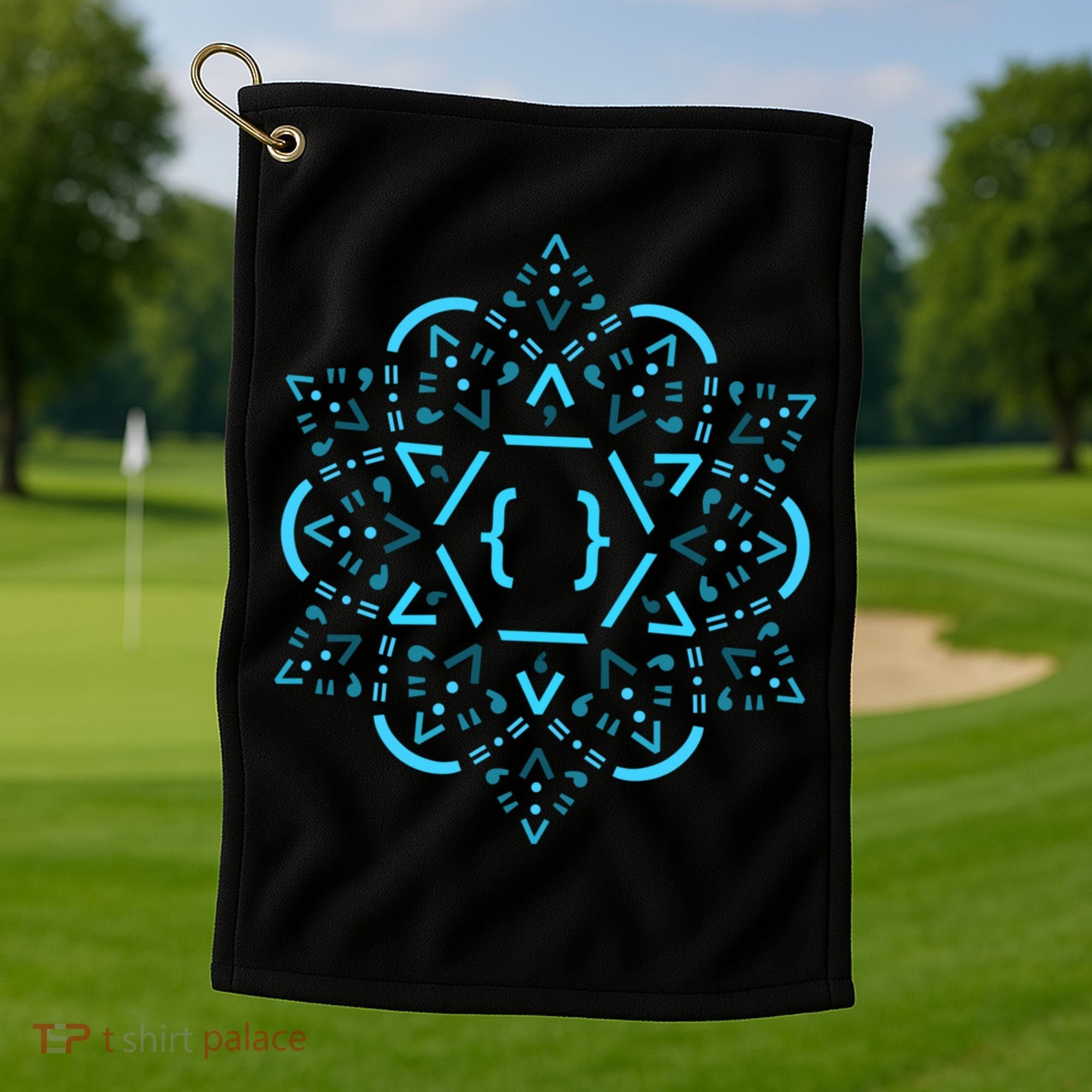 Code Mandala React Framework Golf Towel