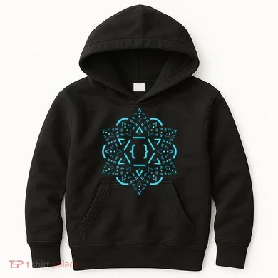 Code Mandala React Framework Kids Hoodie