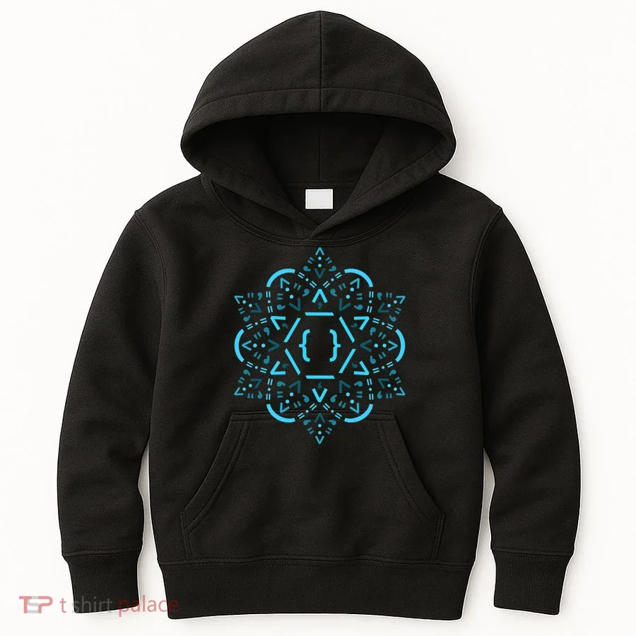 Code Mandala React Framework Kids Hoodie