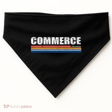 Commerce Michigan Retro USA-Made Doggie Bandana