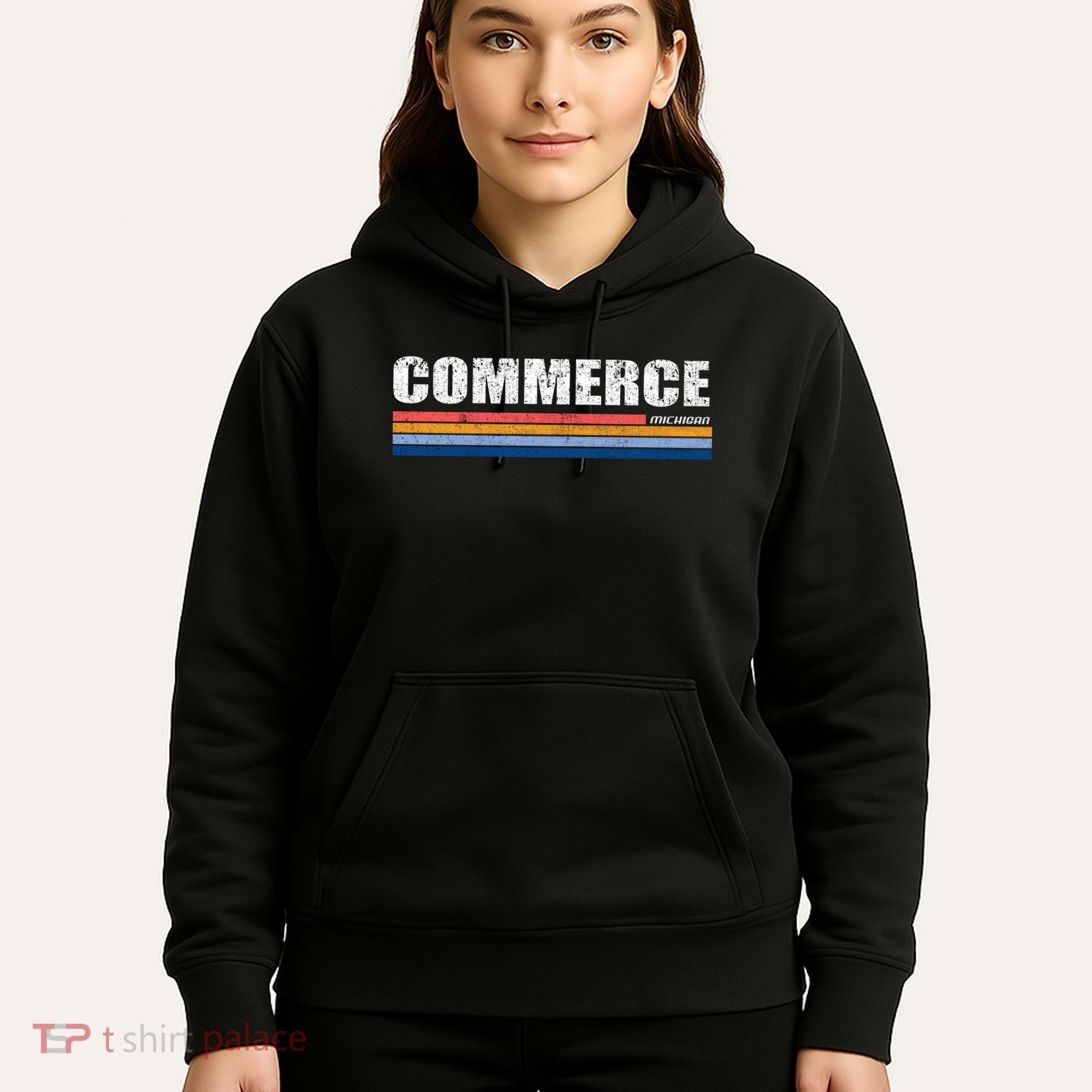Commerce Michigan Retro Hoodie