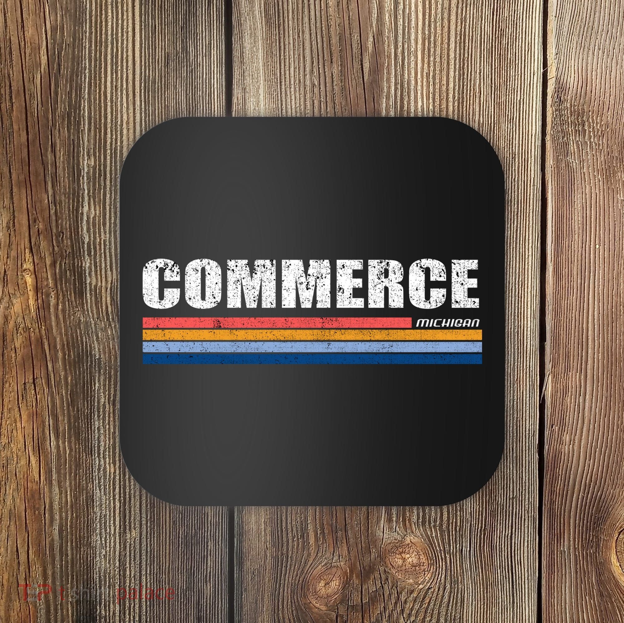 Commerce Michigan Retro Coaster