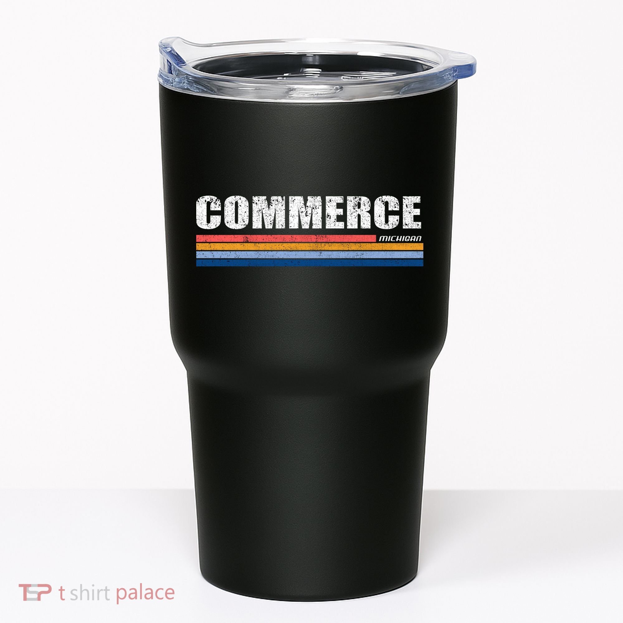Commerce Michigan Retro Tumbler