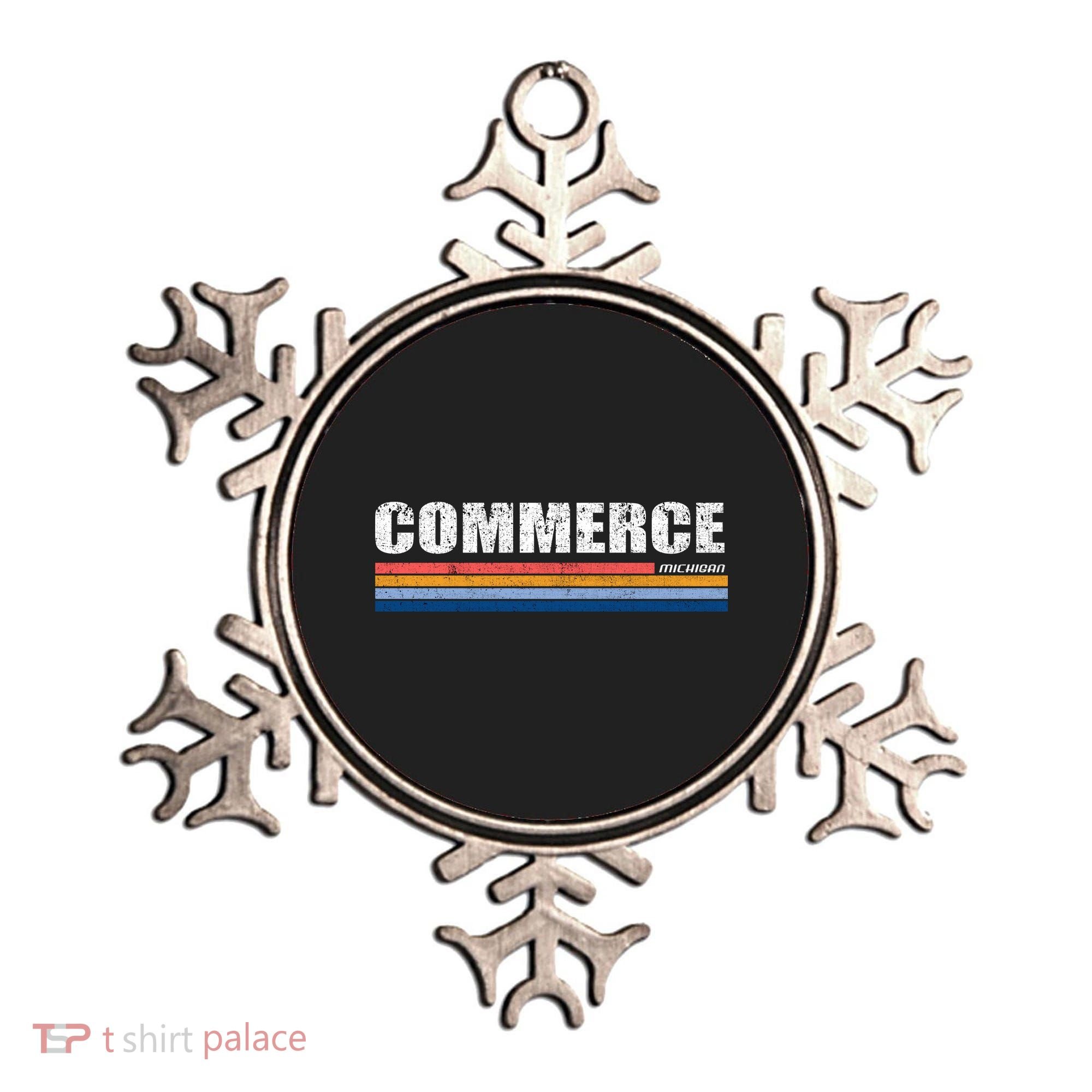 Commerce Michigan Retro Ornament
