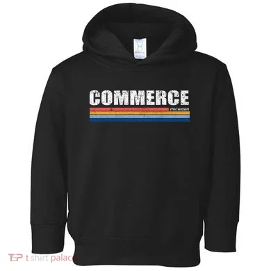 Commerce Michigan Retro Toddler Hoodie