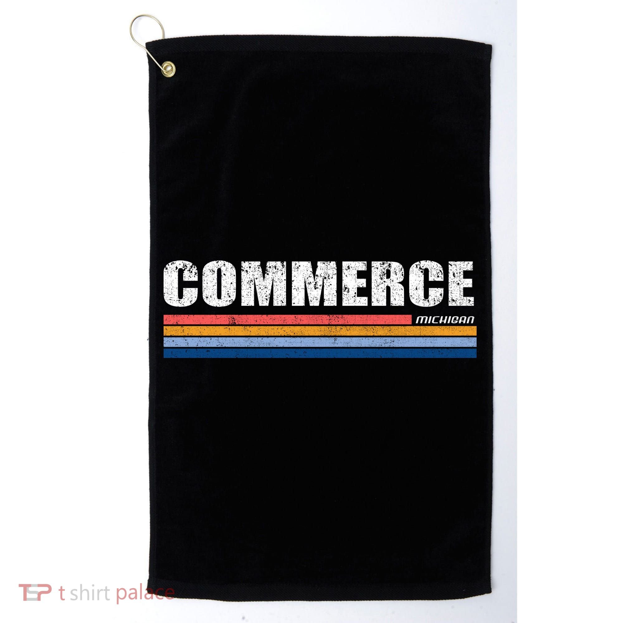Commerce Michigan Retro Golf Towel