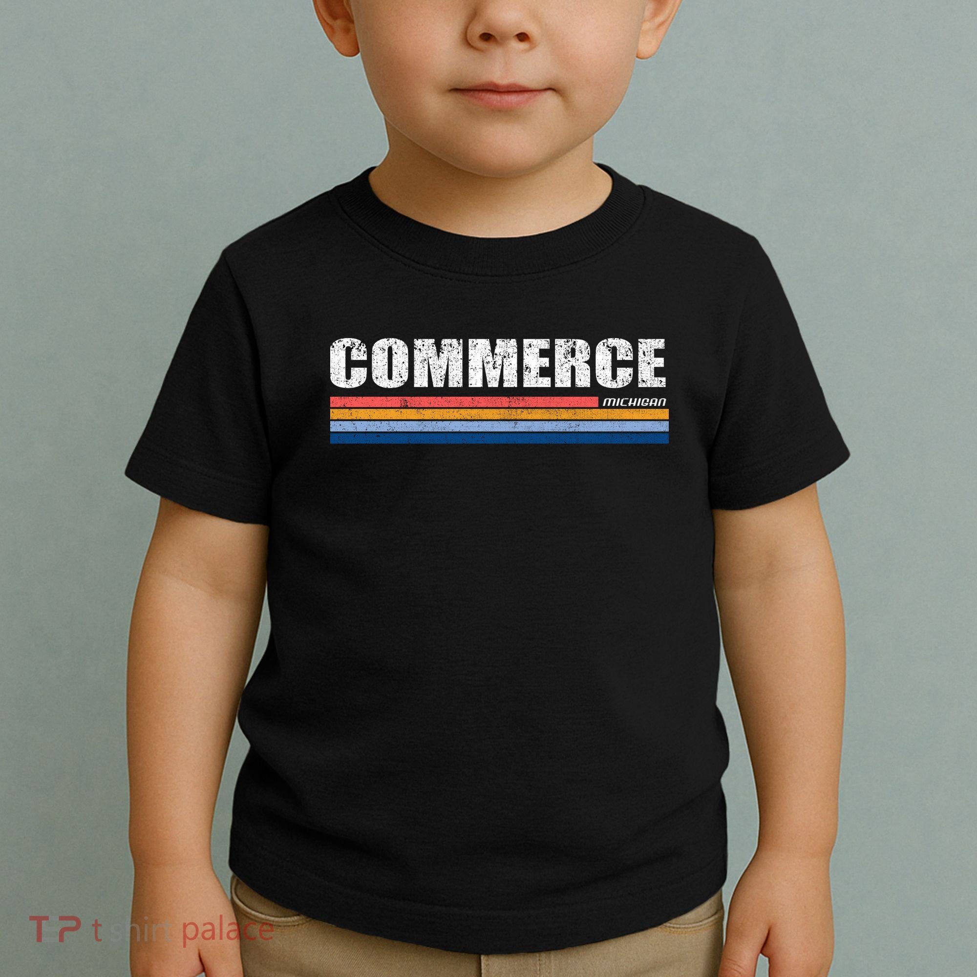 Commerce Michigan Retro Toddler T-Shirt