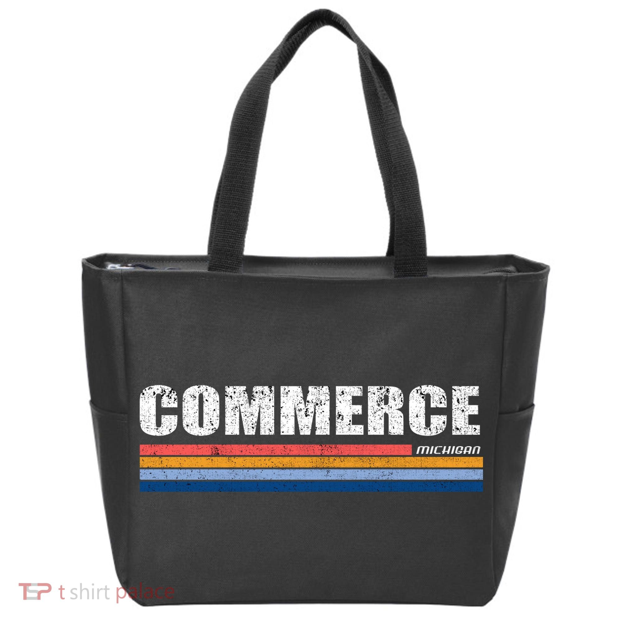 Commerce Michigan Retro Tote Bag