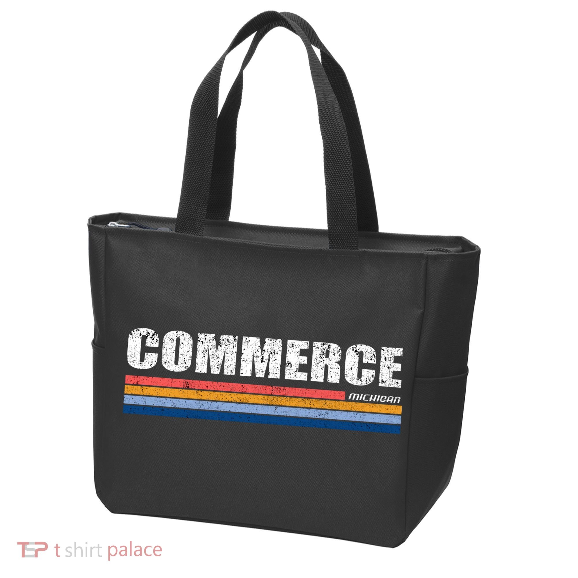 Commerce Michigan Retro Tote Bag