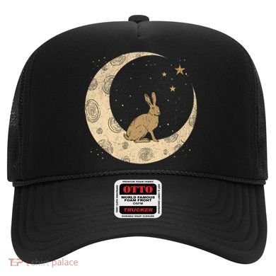 Crescent Moon Rabbit Stars Wiccan Wicca Witch Moon Phases Gift Hat