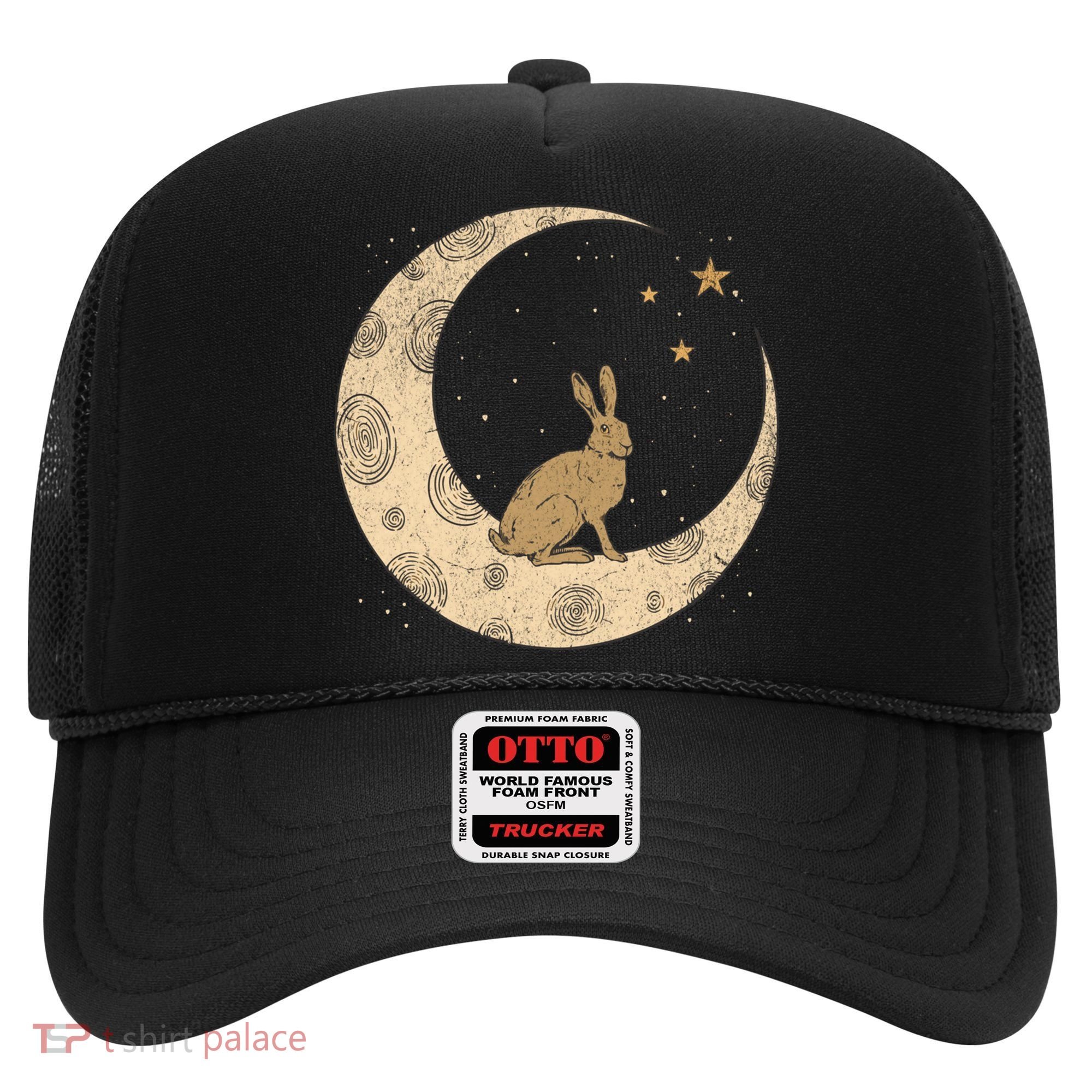 Crescent Moon Rabbit Stars Wiccan Wicca Witch Moon Phases Gift Hat
