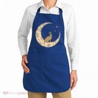 Crescent Moon Rabbit Stars Wiccan Wicca Witch Moon Phases Gift Apron thumb 2