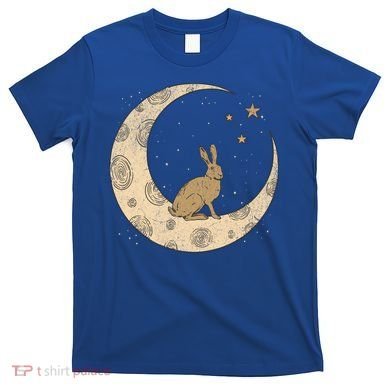 Crescent Moon Rabbit Stars Wiccan Wicca Witch Moon Phases Gift T-Shirt