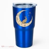 Crescent Moon Rabbit Stars Wiccan Wicca Witch Moon Phases Gift Tumbler thumb 0