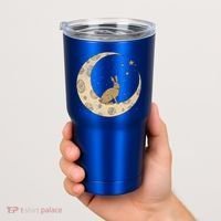 Crescent Moon Rabbit Stars Wiccan Wicca Witch Moon Phases Gift Tumbler thumb 2