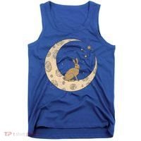 Crescent Moon Rabbit Stars Wiccan Wicca Witch Moon Phases Gift Tank Top thumb 0