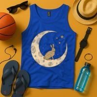 Crescent Moon Rabbit Stars Wiccan Wicca Witch Moon Phases Gift Tank Top thumb 4