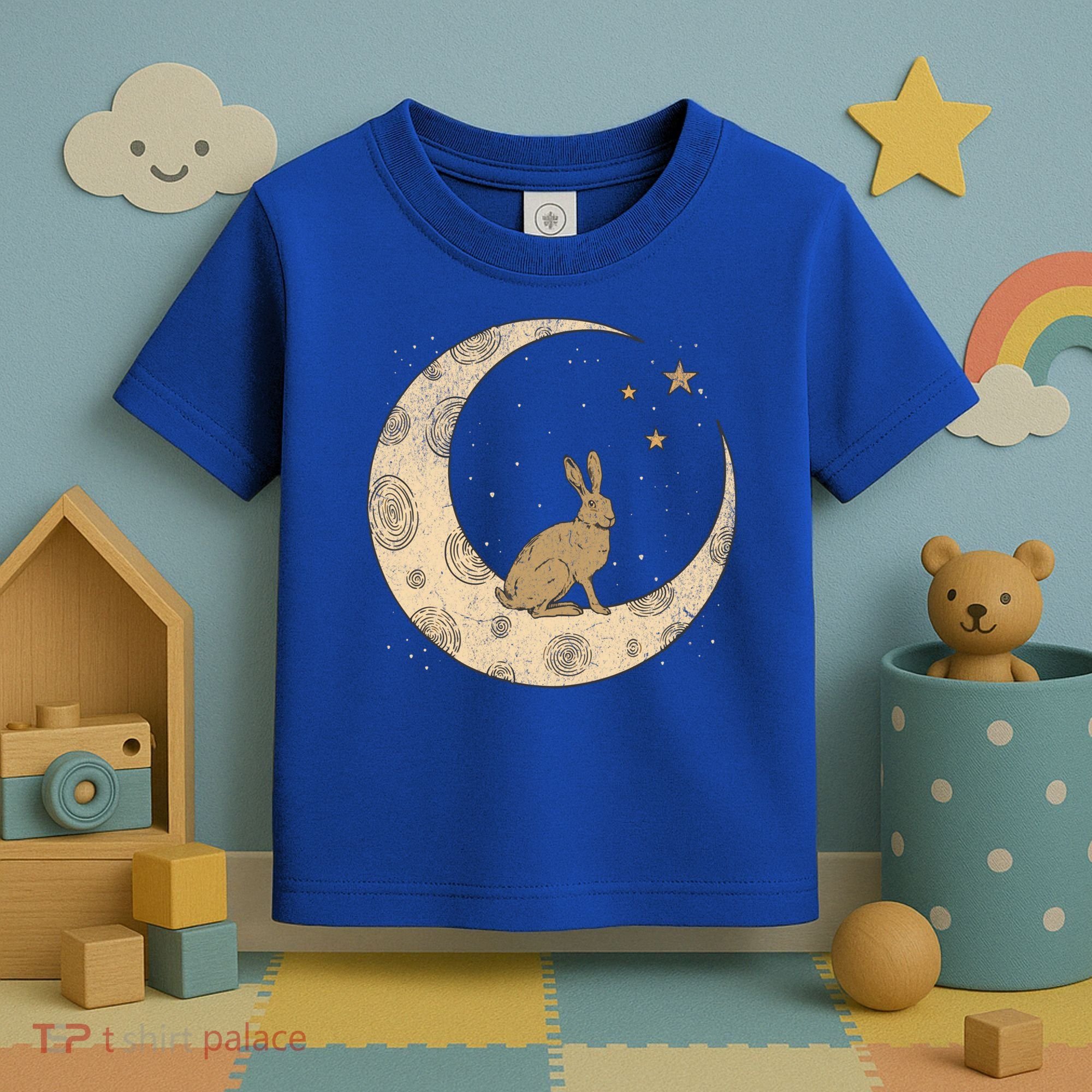 Crescent Moon Rabbit Stars Wiccan Wicca Witch Moon Phases Gift Toddler T-Shirt
