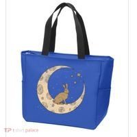 Crescent Moon Rabbit Stars Wiccan Wicca Witch Moon Phases Gift Tote Bag thumb 3