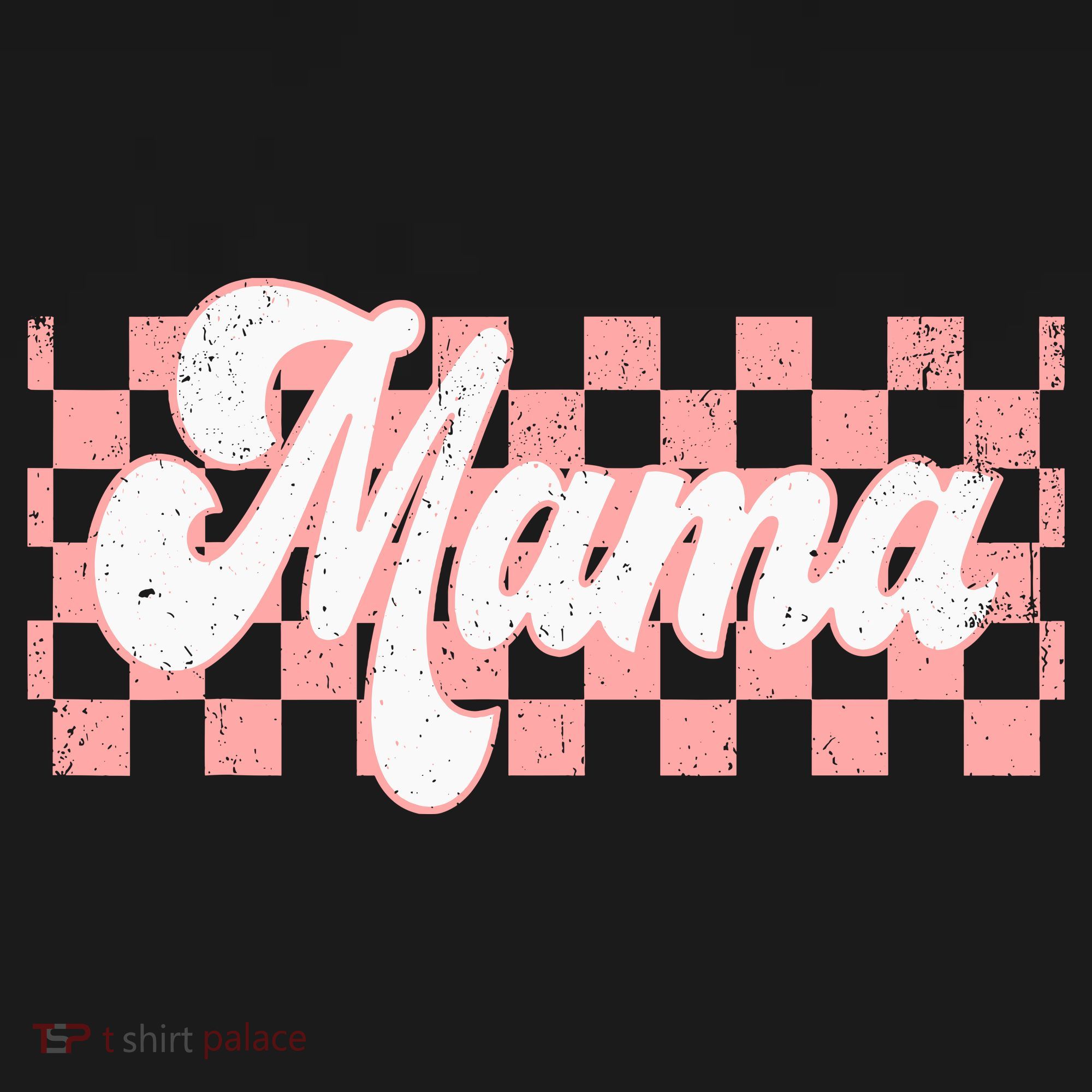 Checkered Mama Retro Mom Life Women Mothers Day New Mom Hoodie