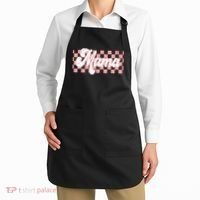 Checkered Mama Retro Mom Life Women Mothers Day New Mom Apron thumb 2