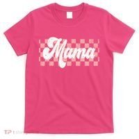 Checkered Mama Retro Mom Life Women Mothers Day New Mom T-Shirt thumb 0