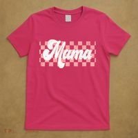 Checkered Mama Retro Mom Life Women Mothers Day New Mom T-Shirt thumb 5