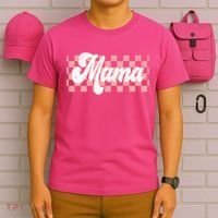 Checkered Mama Retro Mom Life Women Mothers Day New Mom T-Shirt thumb 6