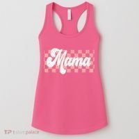 Checkered Mama Retro Mom Life Women Mothers Day New Mom Women's Tank Top thumb 0
