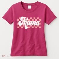 Checkered Mama Retro Mom Life Women Mothers Day New Mom Women's T-Shirt thumb 0
