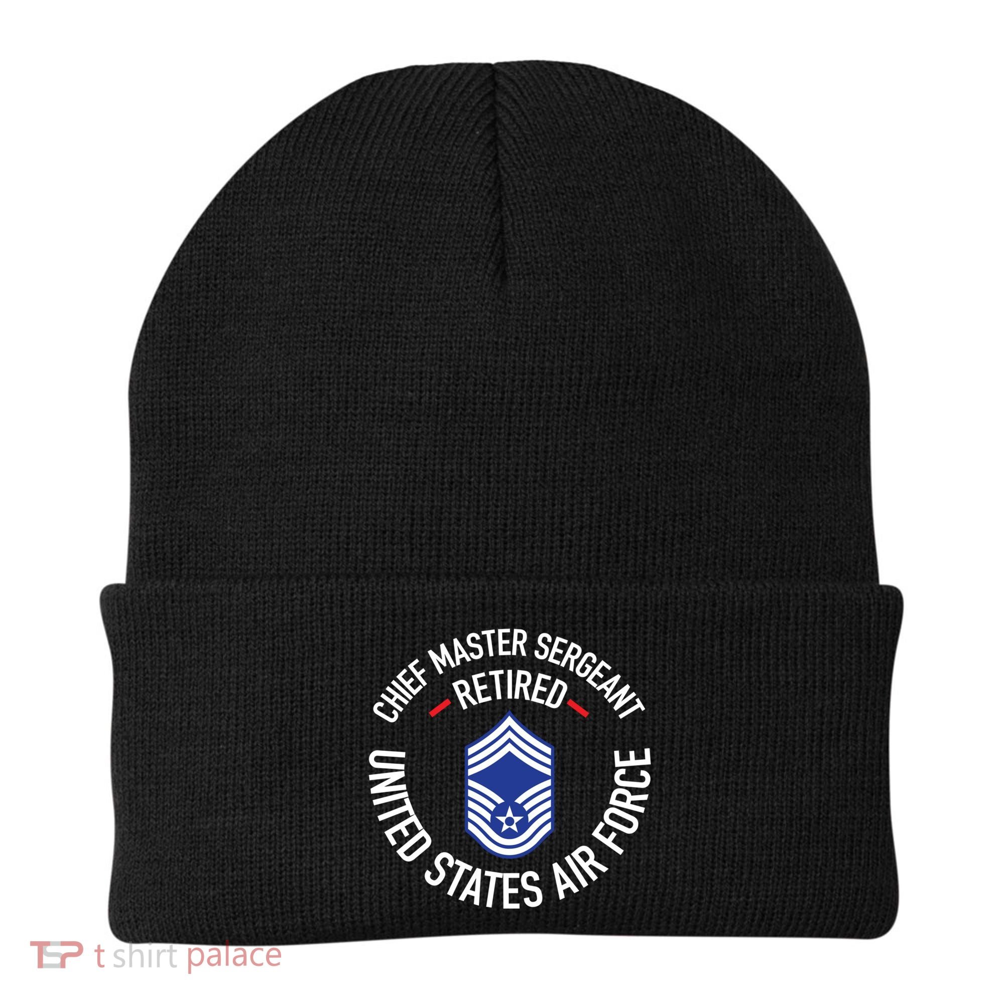 Chief Master Sergeant Retired Air Force Retirement Funny Gift Beanie