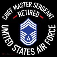 Chief Master Sergeant Retired Air Force Retirement Funny Gift PosiCharge Competitor Tank thumb 2