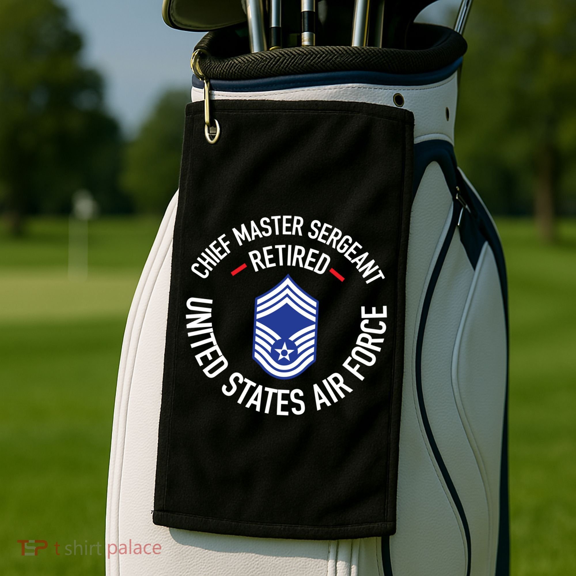 Chief Master Sergeant Retired Air Force Retirement Funny Gift Golf Towel