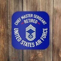 Chief Master Sergeant Retired Air Force Retirement Funny Gift Coaster thumb 0
