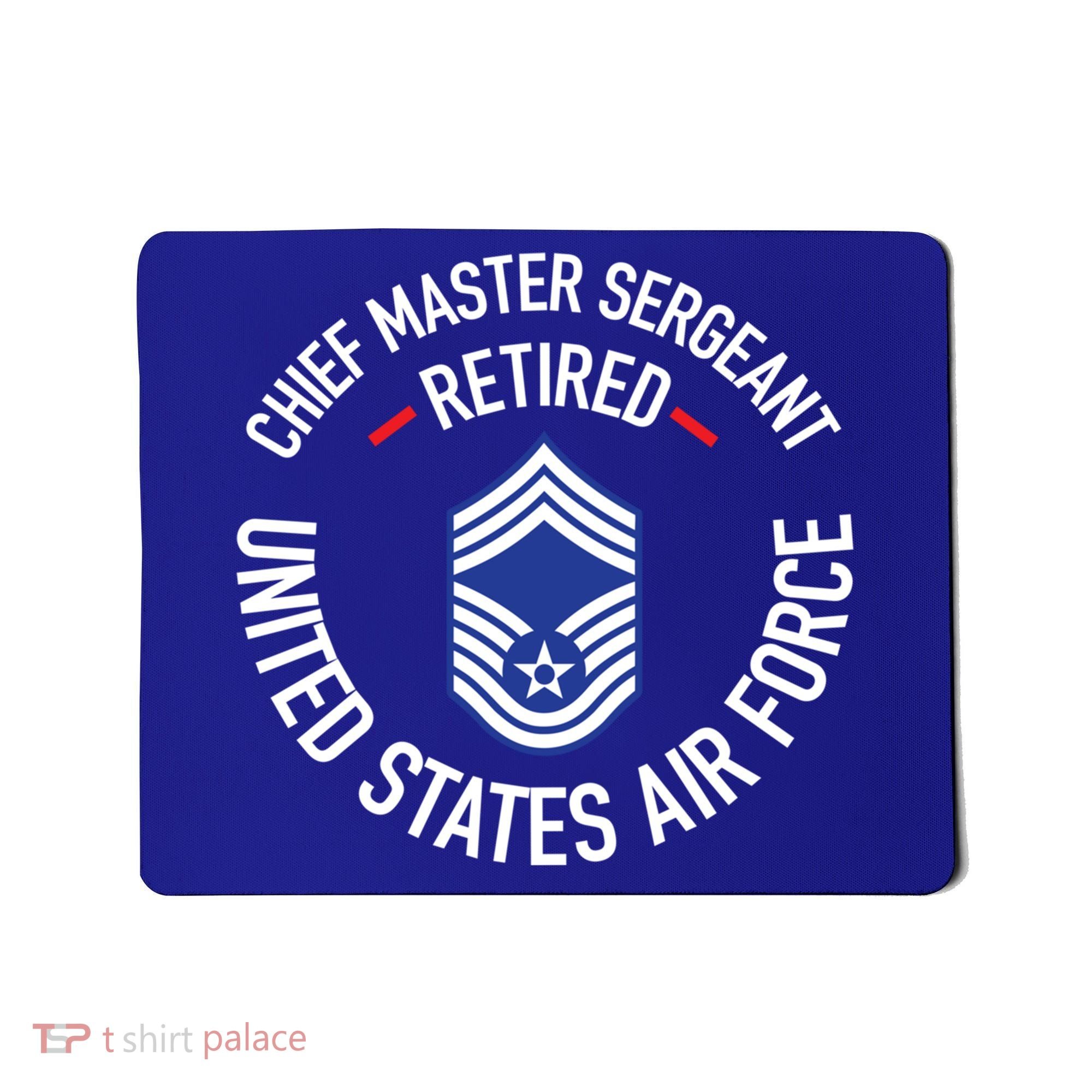 Chief Master Sergeant Retired Air Force Retirement Funny Gift Mousepad