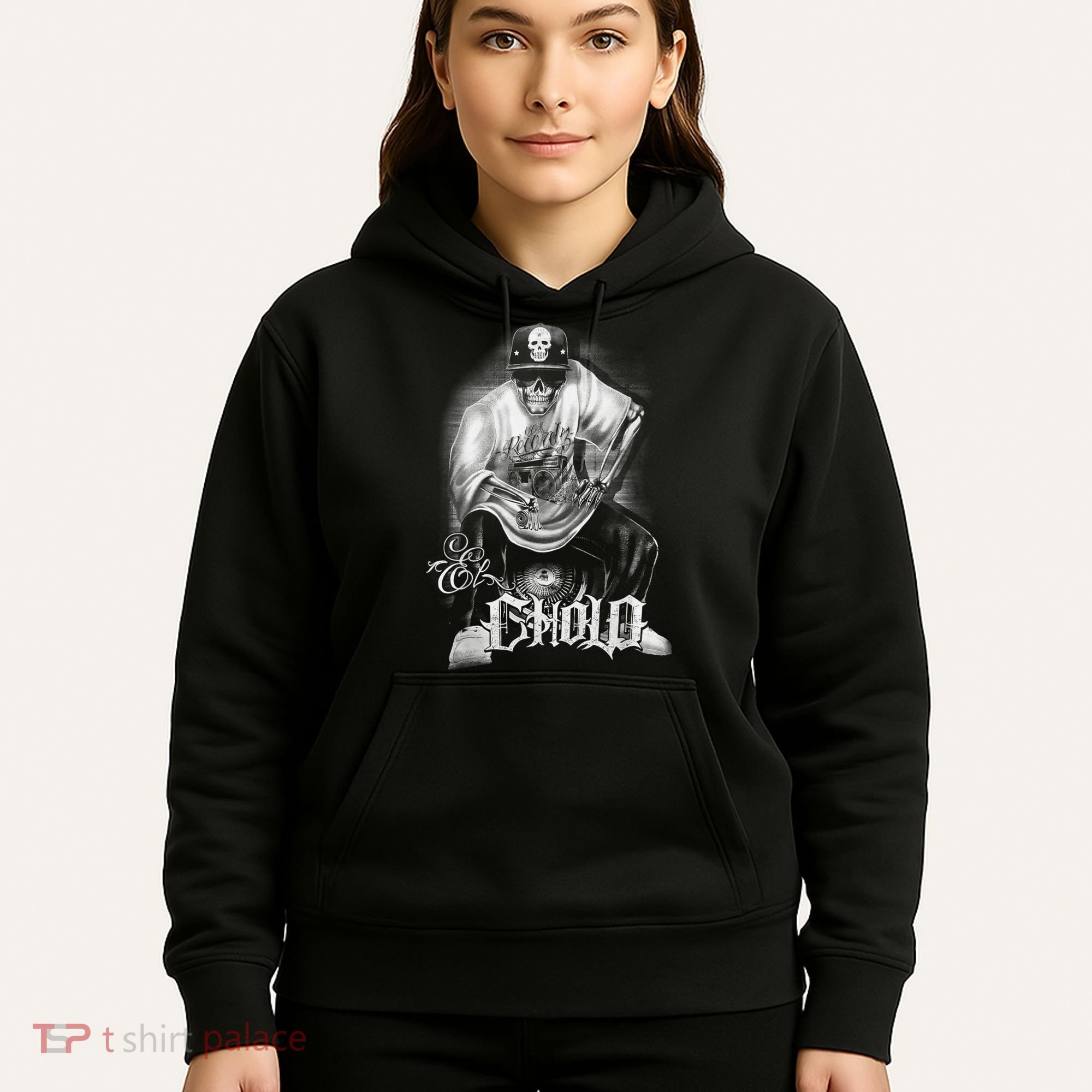 Chicano Mexican Skull Gangster Hoodie