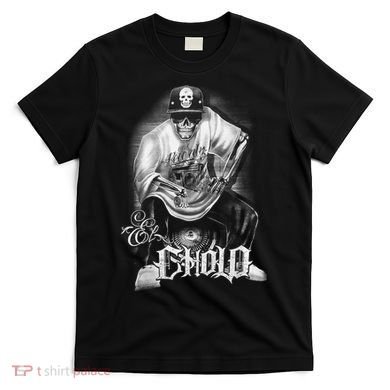 Chicano Mexican Skull Gangster T-Shirt