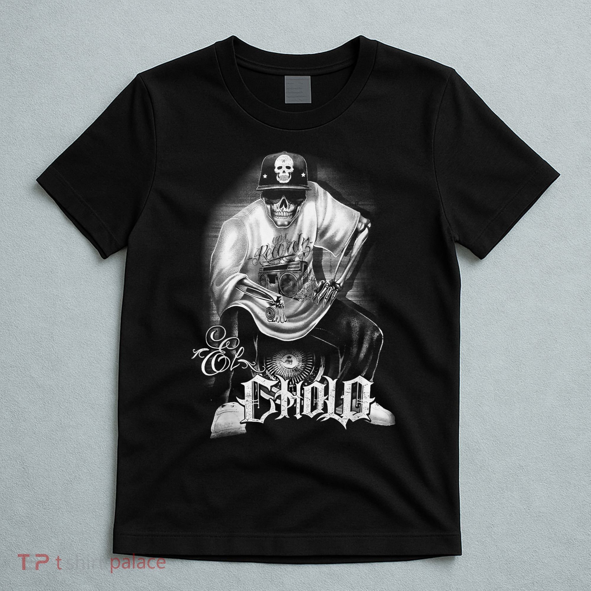 Chicano Mexican Skull Gangster T-Shirt