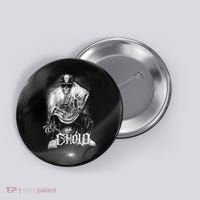 Chicano Mexican Skull Gangster Button thumb 0