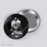 Chicano Mexican Skull Gangster Button thumb 0