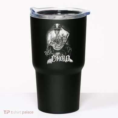 Chicano Mexican Skull Gangster Tumbler