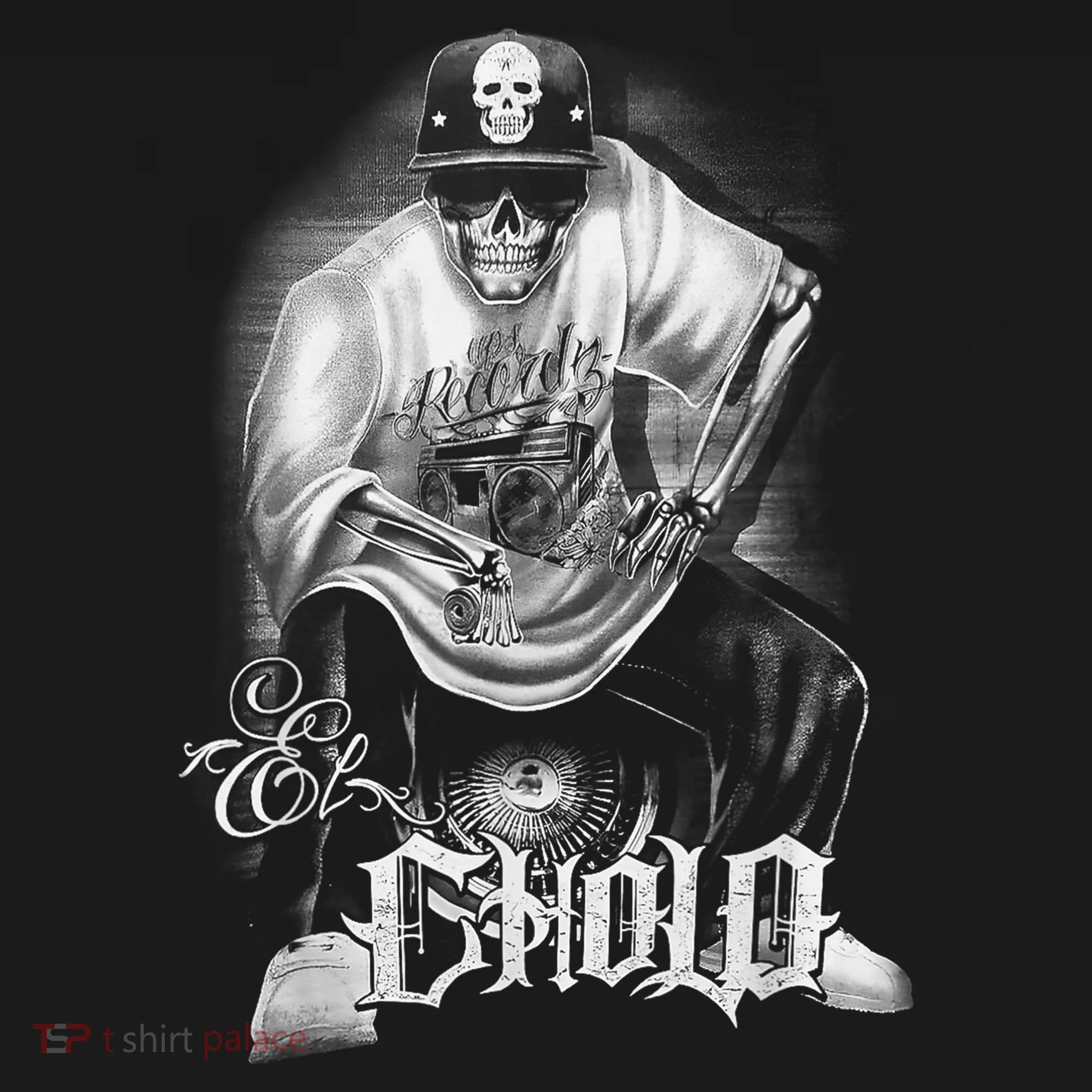 Chicano Mexican Skull Gangster Toddler Hoodie