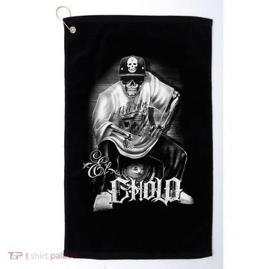 Chicano Mexican Skull Gangster Golf Towel