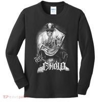 Chicano Mexican Skull Gangster Kids Long Sleeve Shirt thumb 0