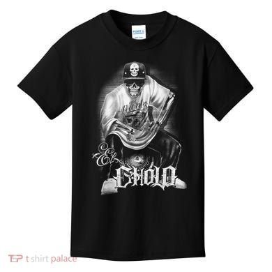 Chicano Mexican Skull Gangster Kids T-Shirt