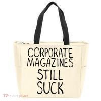 Corporate Magazines Still Suck 90s Grunge Is Dead Music Rock Tote Bag thumb 0